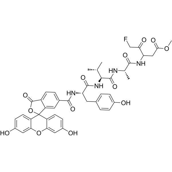 Fluorescein-6-carbonyl-Tyr-Val-Ala-DL-Asp(OMe)-fluoromethylketone 1926163-69-0